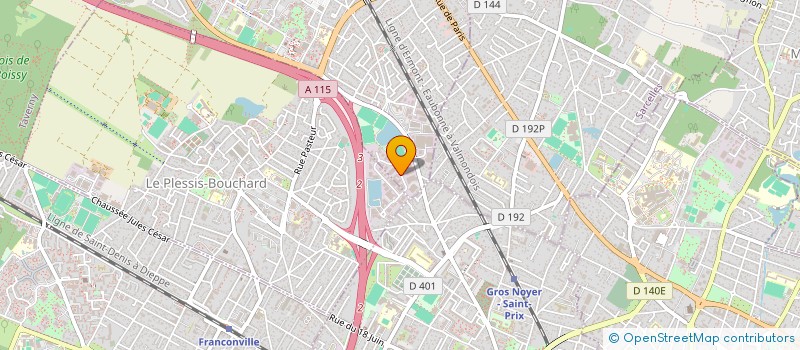 localisation de l'entreprise SAS BKN  SAINT-LEU-LA-FORET