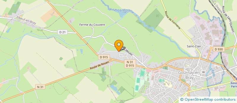 localisation de l'entreprise SAS BL 76 à GOURNAY-EN-BRAY