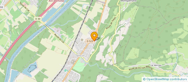 localisation de l'entreprise SAS BL  TENCIN