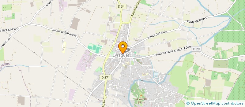 localisation de l'entreprise SAS BLAS  EYRAGUES