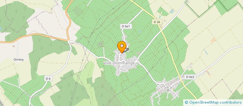 localisation de l'entreprise SAS BLENET-CHUL  VILLE-DOMMANGE