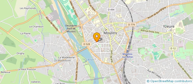 localisation de l'entreprise SAS BLOOM  MOULINS