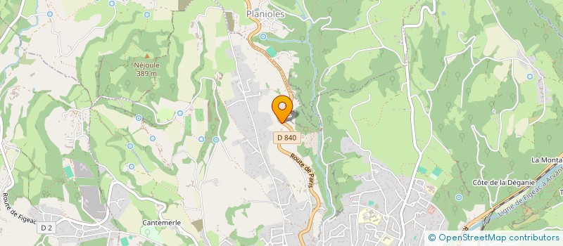 localisation de l'entreprise SAS BME  FIGEAC