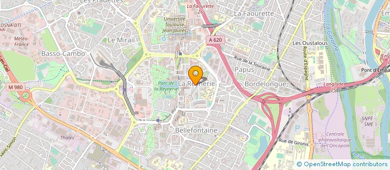localisation de l'entreprise SAS BMP. BAT à TOULOUSE