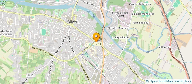 localisation de l'entreprise SAS BNE à OLIVET