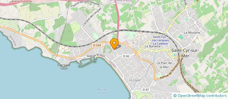 localisation de l'entreprise SAS BOAT & CO à SAINT-CYR-SUR-MER