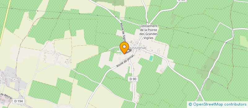 localisation de l'entreprise SAS BOCHET à FOUSSIGNAC