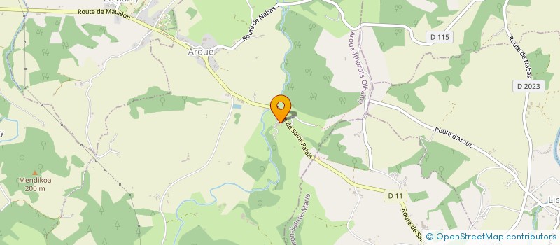 localisation de l'entreprise SAS BOHOTEGIAKO EKHIA  AROUE-ITHOROTS-OLHAIBY