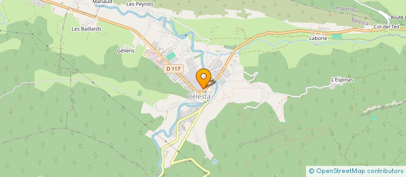 localisation de l'entreprise SAS BOIS DU PAYS D'OLMES à BELESTA