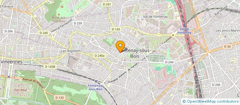 localisation de l'entreprise SAS BOIS ET CHARME à FONTENAY-SOUS-BOIS