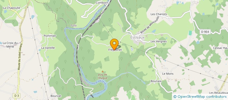 localisation de l'entreprise SAS BOISSERIE STEPHANE  ESTIVAUX