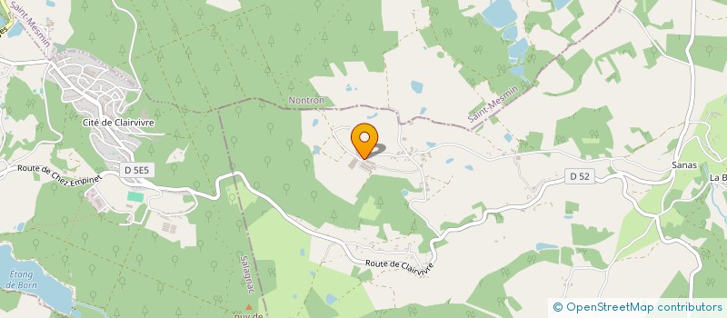 localisation de l'entreprise SAS BOISSIERAS  JUILLAC