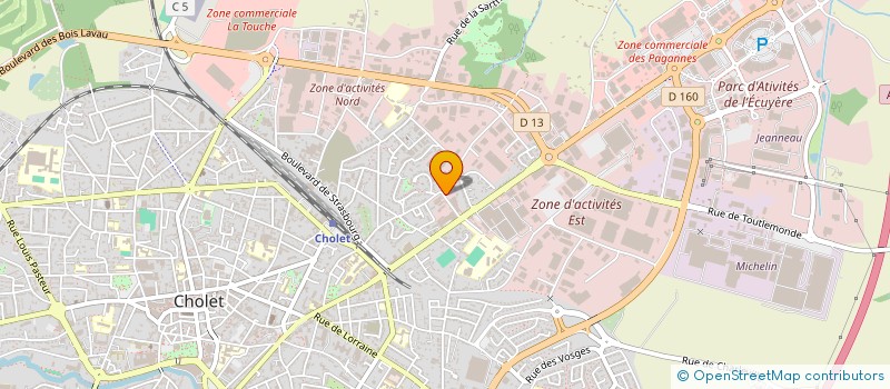localisation de l'entreprise SAS BORDRON ASSOCIES à CHOLET