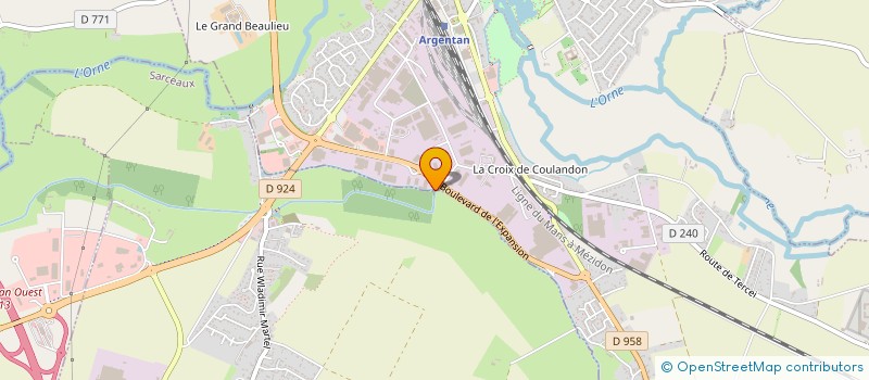 localisation de l'entreprise SAS BORNEY à ARGENTAN