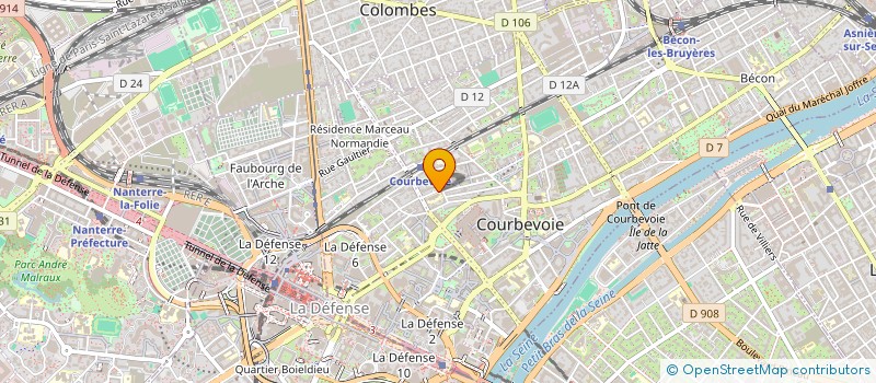localisation de l'entreprise SAS BORONIS à COURBEVOIE
