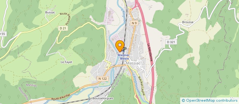 localisation de l'entreprise SAS BOU ZEID  MAZEYRAT D'ALLIER