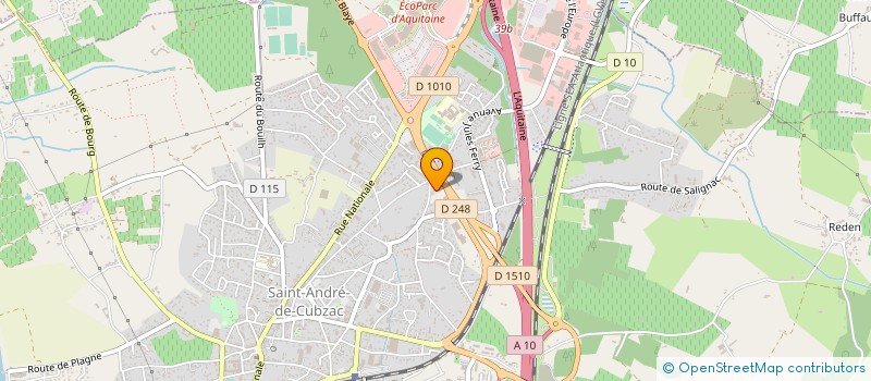 localisation de l'entreprise SAS BOUCHER TP à SAINT-ANDRE-DE-CUBZAC