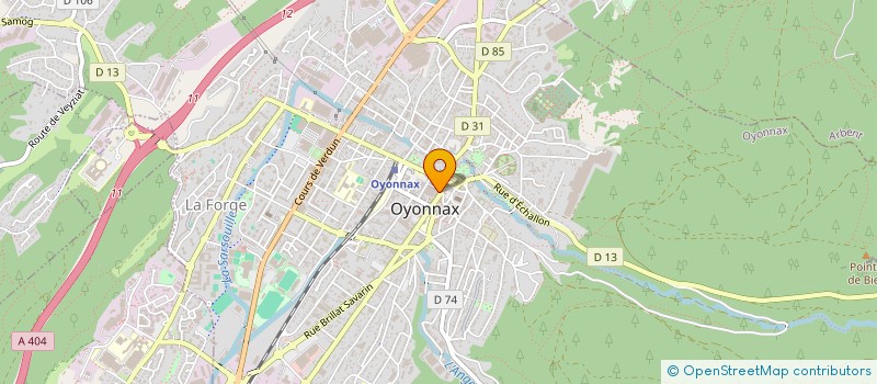 localisation de l'entreprise SAS BOUCHERIE DE LA GRENETTE à OYONNAX