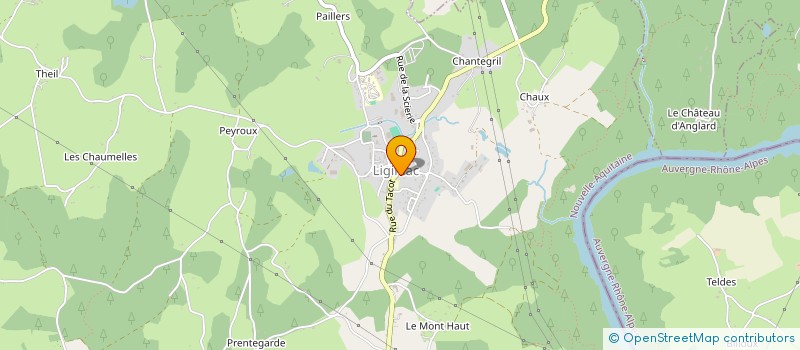 localisation de l'entreprise SAS BOUCHERIE DES PRODUCTEURS LEDUC  LIGINIAC