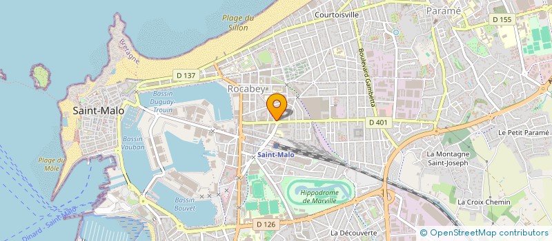 localisation de l'entreprise SAS BOUCHERIE GARE  SAINT-MALO