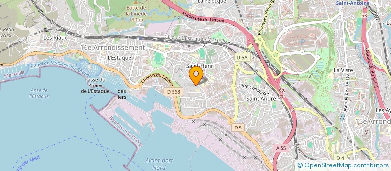 localisation de l'entreprise SAS BOUDA à MARSEILLE 16EME