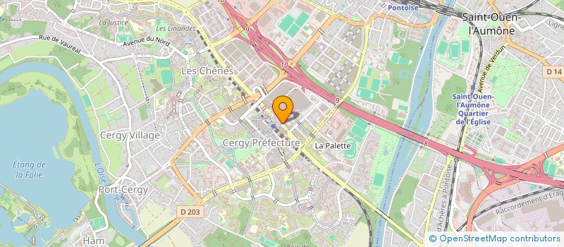 localisation de l'entreprise SAS BOUDA & LEON ASSOCIES à CERGY