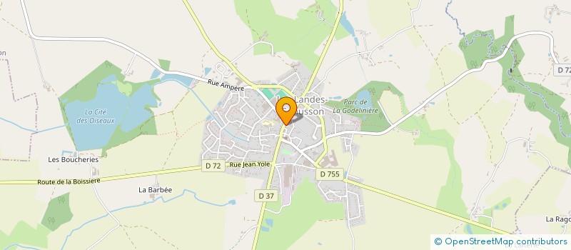 localisation de l'entreprise SAS BOUDAUD-DUGAST à LES LANDES-GENUSSON