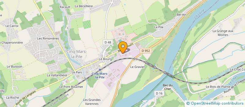 localisation de l'entreprise SAS BOUGUEREAU à CINQ-MARS-LA-PILE