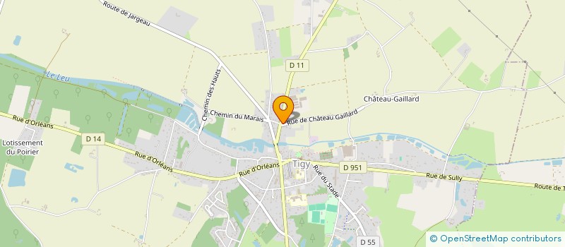 localisation de l'entreprise SAS BOUILLY à TIGY