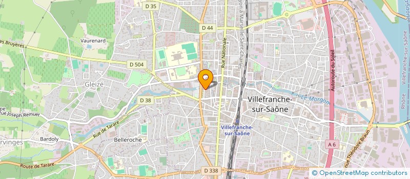 localisation de l'entreprise SAS BOULANGERIE DES ARTS à VILLEFRANCHE-SUR-SAONE