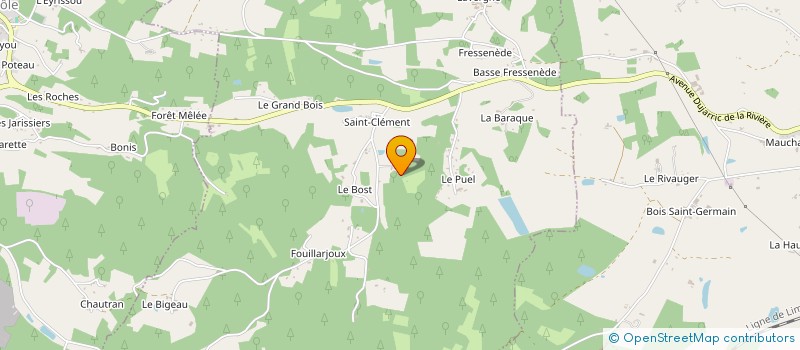 localisation de l'entreprise SAS BOULINIE ENERGIE  THIVIERS