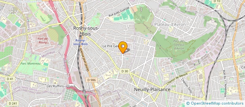 localisation de l'entreprise SAS BOUN TECH à ROSNY-SOUS-BOIS