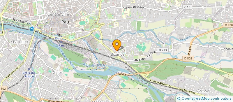 localisation de l'entreprise SAS BOURG LA REINE LECLERC  BIZANOS