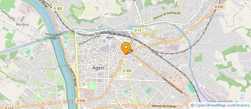 localisation de l'entreprise SAS BOUTEY  AGEN