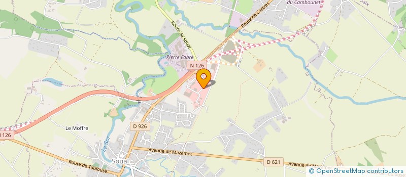 localisation de l'entreprise SAS BR DEVELOPPEMENT à SOUAL