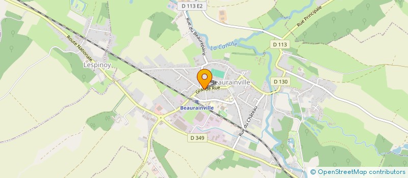 localisation de l'entreprise SAS BRASSERIE QUENTOVIC  BEAURAINVILLE