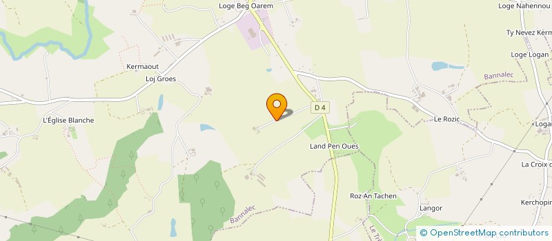 localisation de l'entreprise SAS BREIZH METAL CREATION  BANNALEC