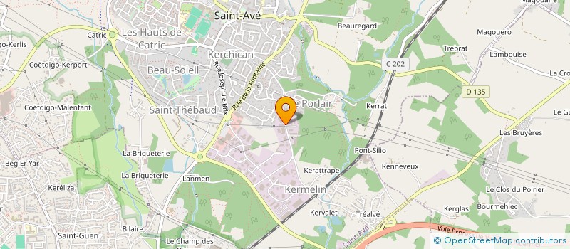 localisation de l'entreprise SAS BREIZH THERMIQUE à SAINT-AVE