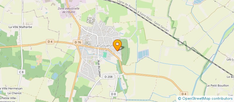 localisation de l'entreprise SAS BREIZH VTC  LA GOUESNIERE