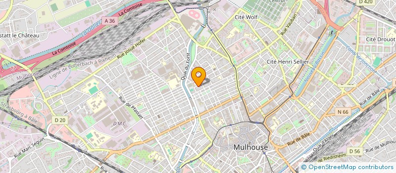 localisation de l'entreprise SAS BRESCIA  MULHOUSE