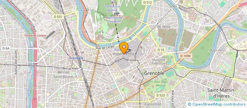 localisation de l'entreprise SAS BRG à GRENOBLE