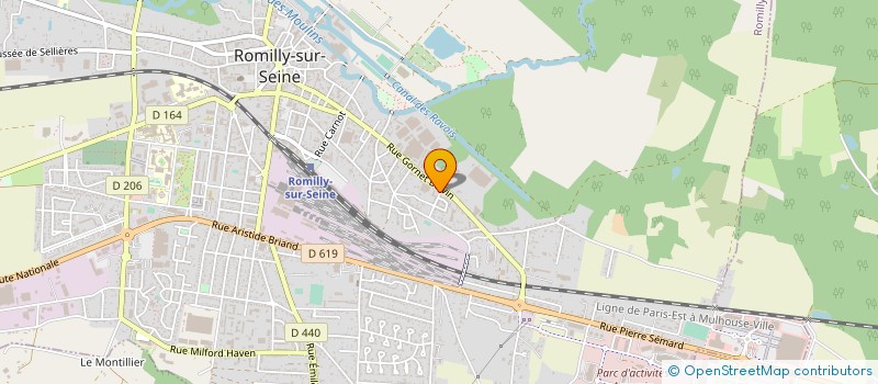 localisation de l'entreprise SAS BROGGI  ROMILLY-SUR-SEINE