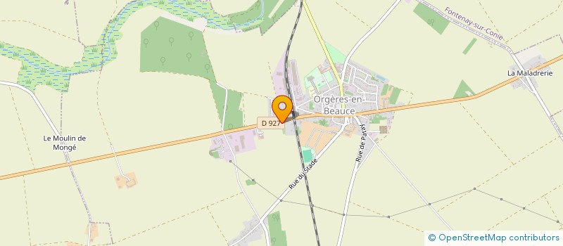 localisation de l'entreprise SAS BRS LAVAGE à ORGERES-EN-BEAUCE