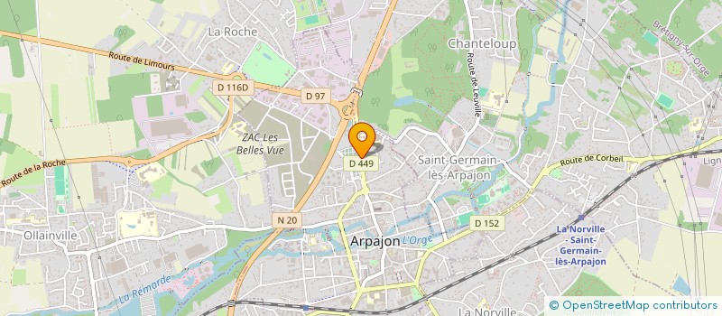 localisation de l'entreprise SAS BRULPORT, BAJEUX-QUEMENER, THIRIET ET FOURNIER, NOTAIRES ASSOCIES  ARPAJON