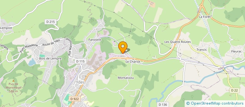 localisation de l'entreprise SAS BRUN à YDES