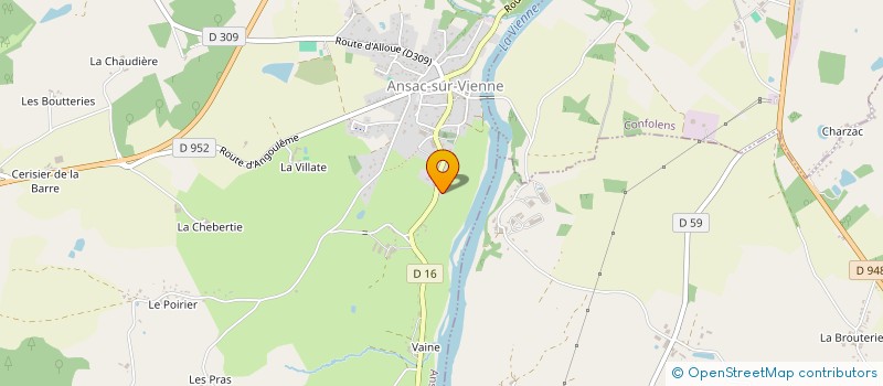 localisation de l'entreprise SAS BRUNACK à ANSAC-SUR-VIENNE