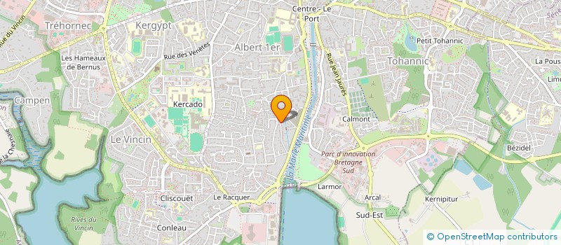 localisation de l'entreprise SAS BRUNO DURAND à VANNES