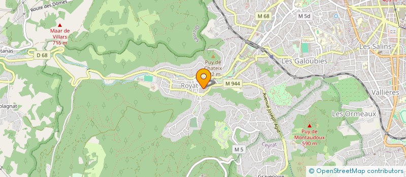 localisation de l'entreprise SAS BRYAN GOURGOUILHON  ROYAT