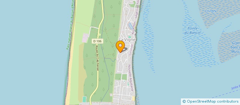 localisation de l'entreprise SAS BSAFJC  LEGE-CAP-FERRET