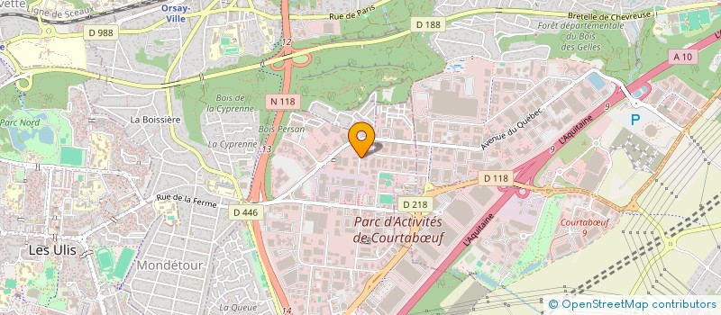 localisation de l'entreprise SAS BTA à LES ULIS